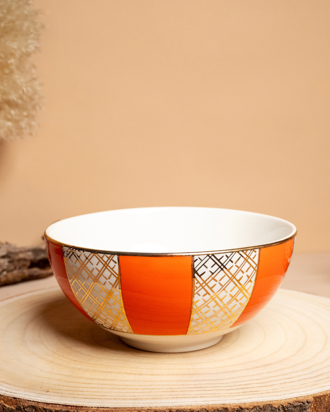 Saladier Artisanal Rond Orange